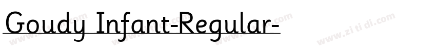 Goudy Infant-Regular字体转换